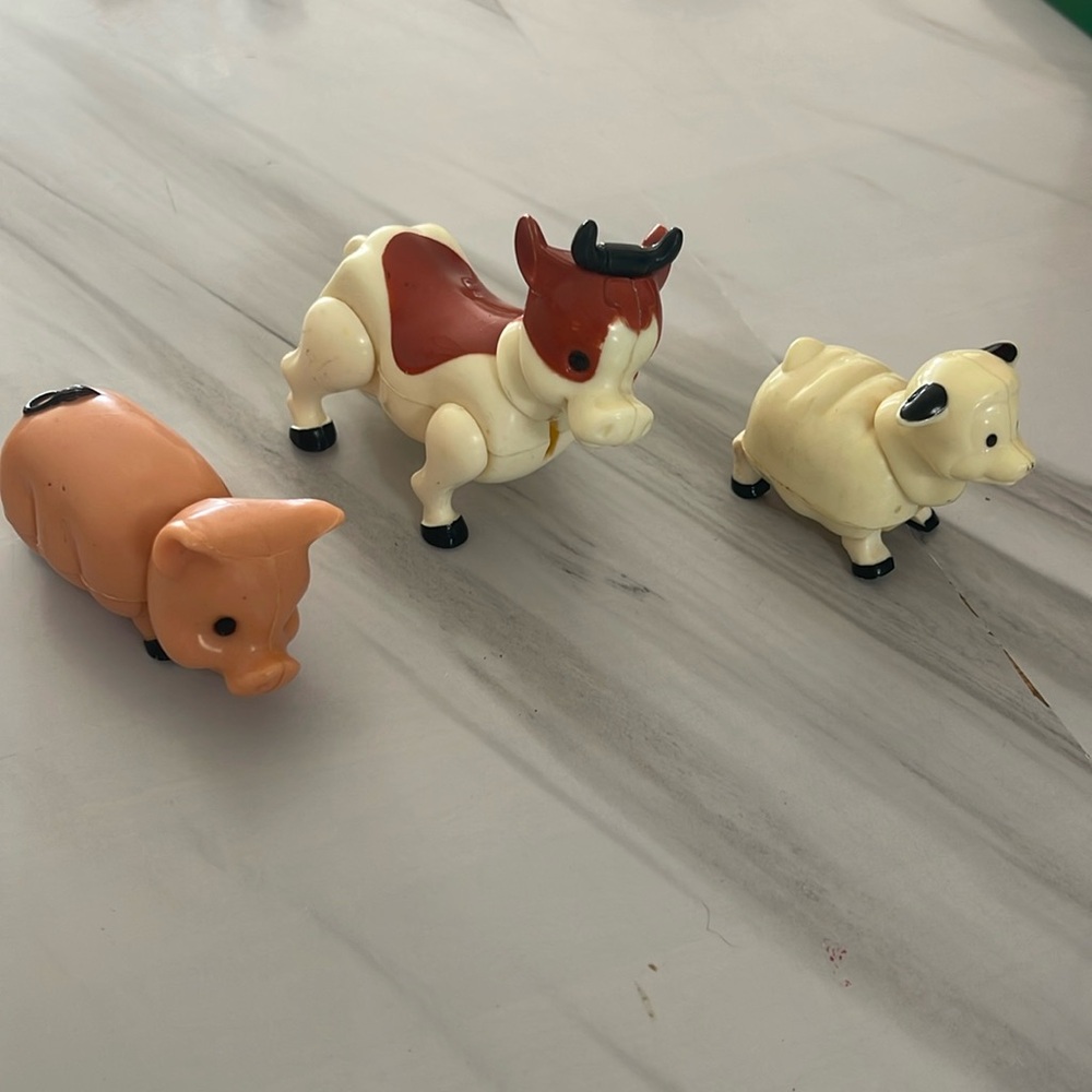 Vintage 1981 Playskool Lil Playmates Farm Animals